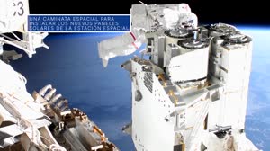 Instalando nuevos paneles solares en la estaciÃ³n espacial - TW@N - 18 de junio de 2021